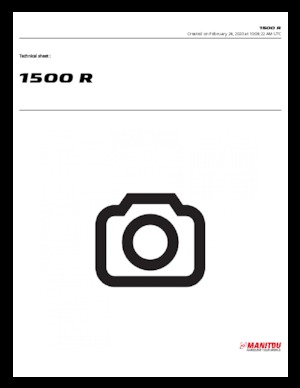 Minicargadoras Manitou 1500R