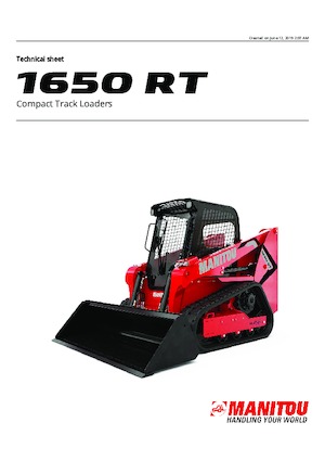 Minicargadoras Manitou 1650RT