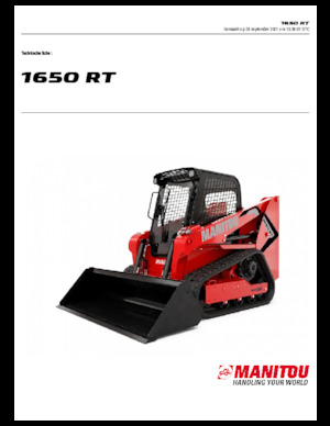 Minicargadoras Manitou 1650RT