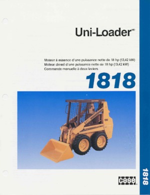 Minicargadoras Case 1818