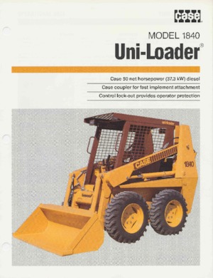 Minicargadoras Case 1845C 