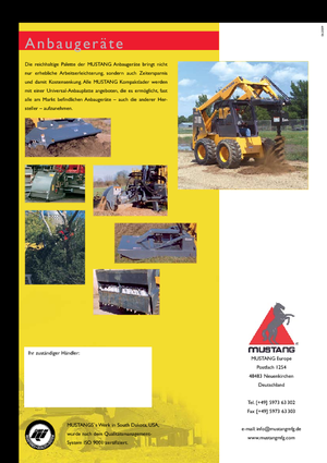 Minicargadoras Mustang 2012