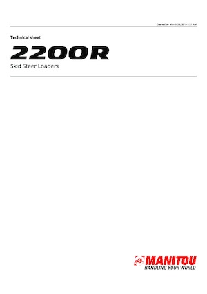 Minicargadoras Manitou 2200R