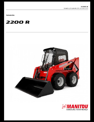 Minicargadoras Manitou 2200R
