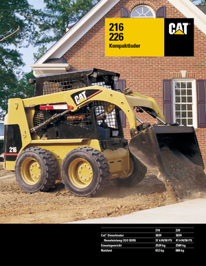 Minicargadoras Caterpillar 226