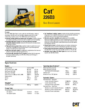 Minicargadoras Caterpillar 226D