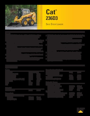 Minicargadoras Caterpillar 236D Series 3