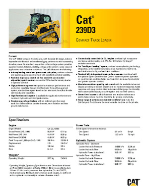 Minicargadoras Caterpillar 239D Serie 3 Deltalader