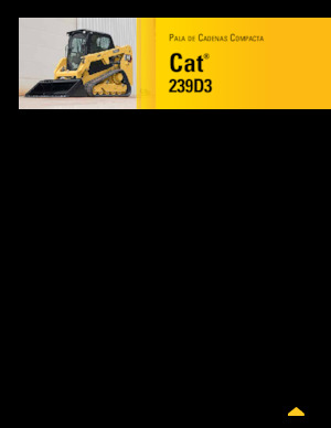 Minicargadoras Caterpillar 239D Serie 3 Deltalader