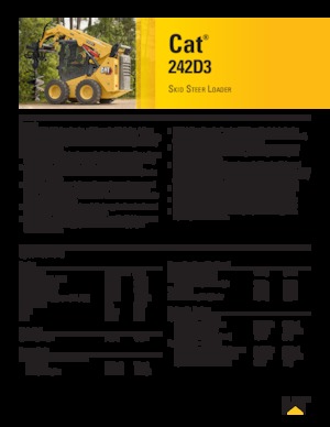 Minicargadoras Caterpillar 242D Series 3