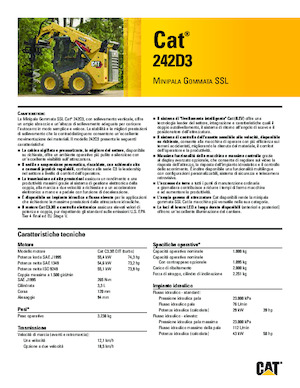 Minicargadoras Caterpillar 242D Series 3