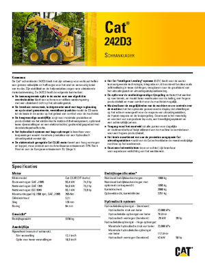 Minicargadoras Caterpillar 242D Series 3