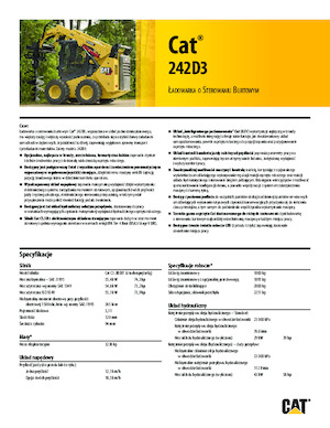 Minicargadoras Caterpillar 242D Series 3