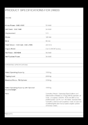 Minicargadoras Caterpillar 246D3