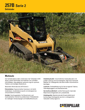 Minicargadoras Caterpillar 257B