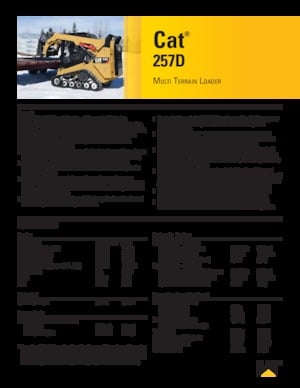 Minicargadoras Caterpillar 257D