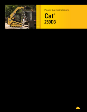 Minicargadoras Caterpillar 259D Serie 3 Deltalader