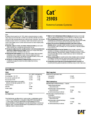 Minicargadoras Caterpillar 259D Serie 3 Deltalader