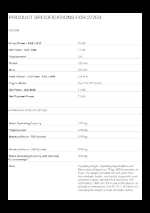 Minicargadoras Caterpillar 272D3