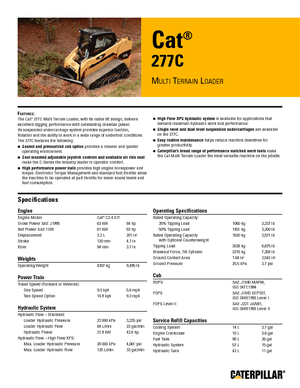 Minicargadoras Caterpillar 277C