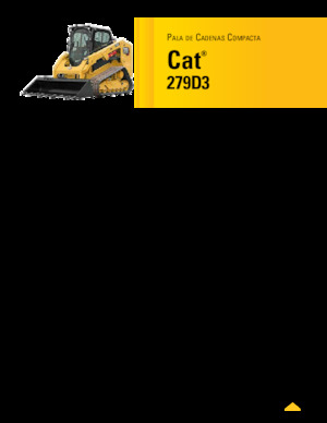 Minicargadoras Caterpillar 279D Serie 3 Deltalader