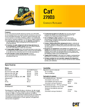 Minicargadoras Caterpillar 279D Serie 3 Deltalader