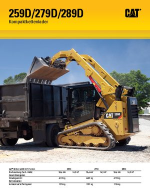 Minicargadoras Caterpillar 289D