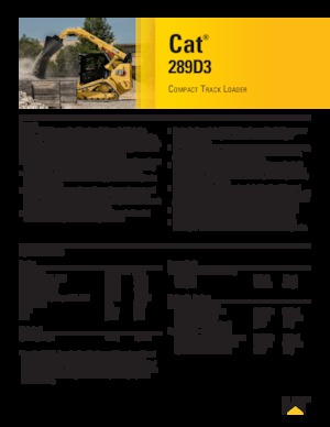 Minicargadoras Caterpillar 289D Serie 3 Deltalader