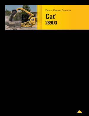 Minicargadoras Caterpillar 289D Serie 3 Deltalader