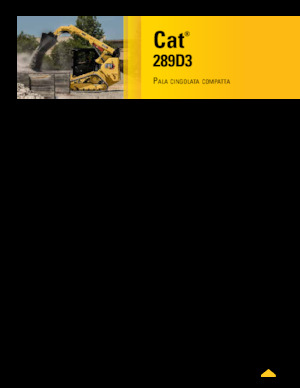Minicargadoras Caterpillar 289D Serie 3 Deltalader