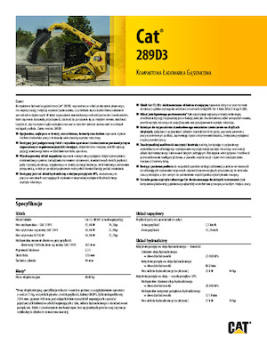 Minicargadoras Caterpillar 289D Serie 3 Deltalader