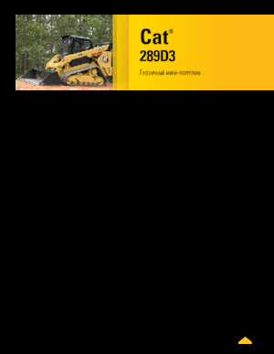 Minicargadoras Caterpillar 289D Serie 3 Deltalader