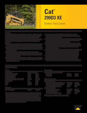 Minicargadoras Caterpillar 299D XE Serie 3 Deltalader