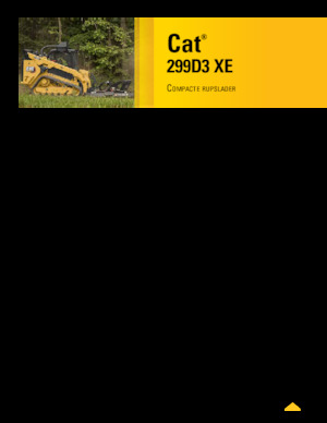 Minicargadoras Caterpillar 299D XE Serie 3 Deltalader
