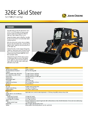 Minicargadoras John Deere Construction 326E