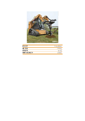 Minicargadoras Case 420 CT Tier 3