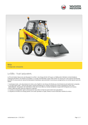 Minicargadoras Neuson 501s