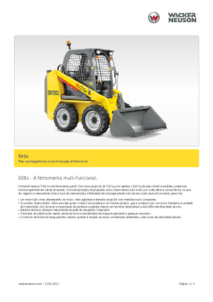 Minicargadoras Neuson 501s
