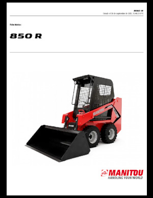 Minicargadoras Manitou 850R