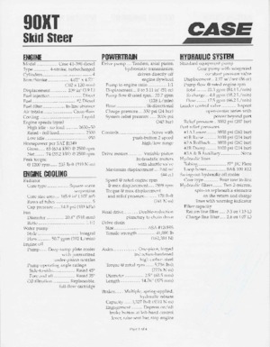 Minicargadoras Case 90XT 
