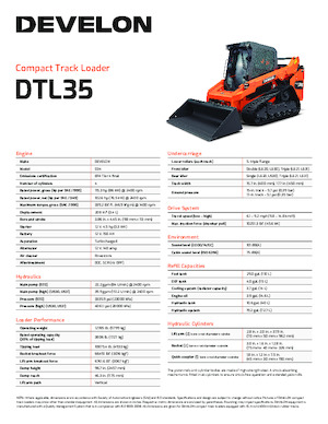Minicargadoras Develon DTL35 