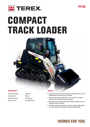 Minicargadoras Terex PT 30