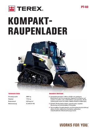 Minicargadoras Terex PT 60