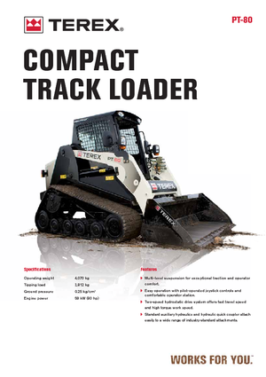 Minicargadoras Terex PT 80