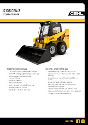 Minicargadoras Gehl R135