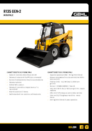 Minicargadoras Gehl R135