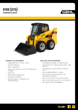 Minicargadoras Gehl R180