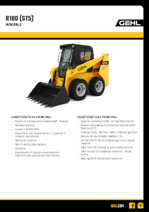 Minicargadoras Gehl R180