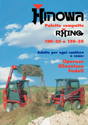 Minicargadoras Hinowa Rhino 130-35