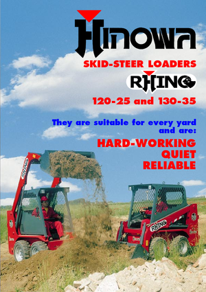 Minicargadoras Hinowa Rhino 130-35